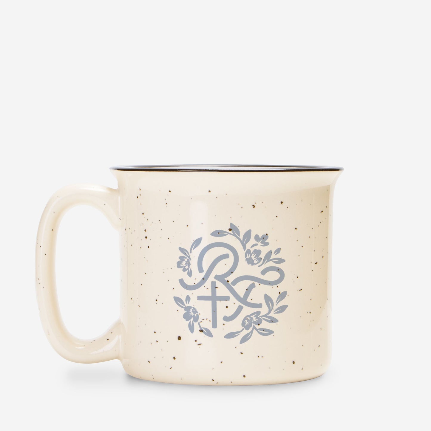 2 Corinthians 4:8-9 - Ceramic Camp Mug Speckled Cream 13oz