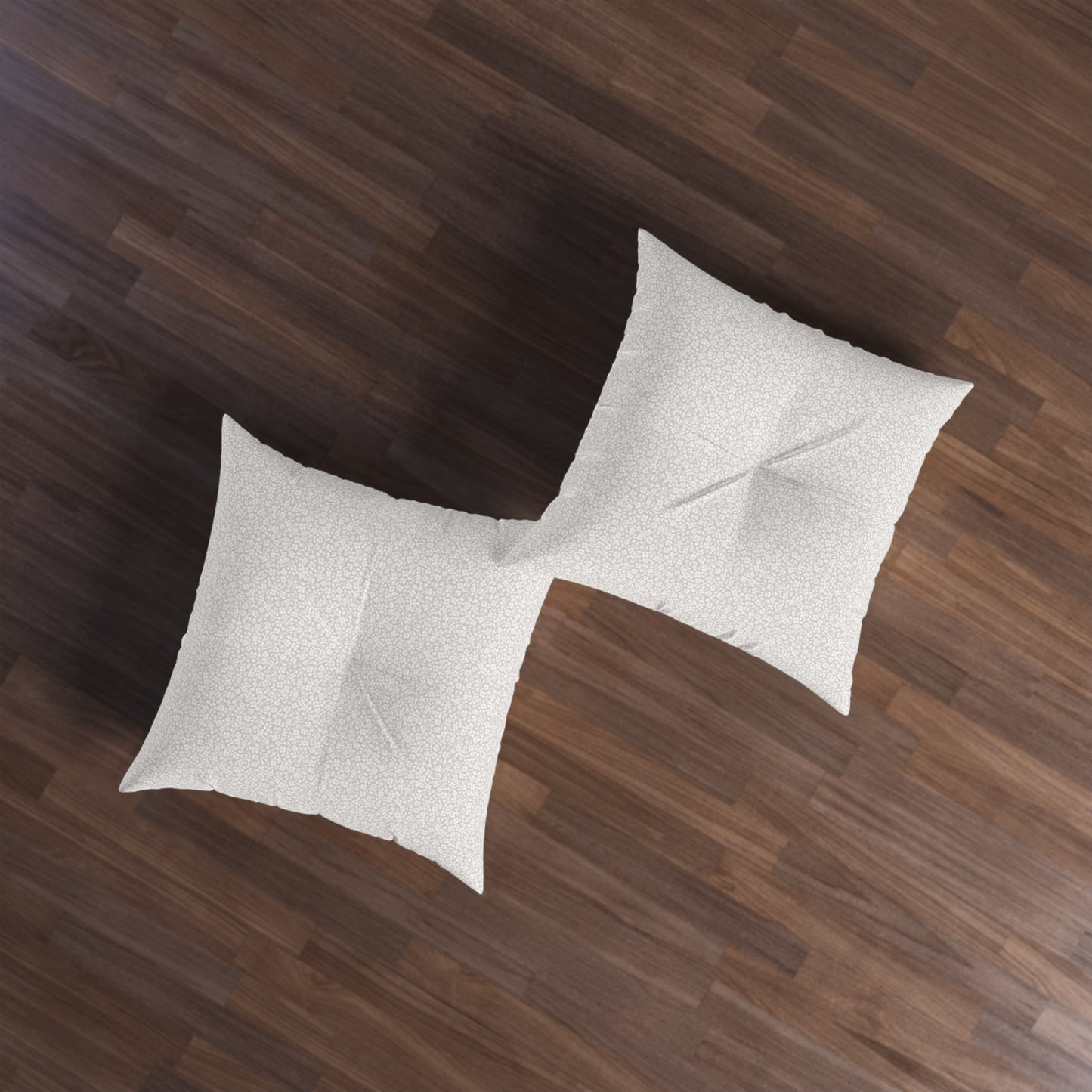 2 Corinthians 4:8-9 - Taupe - Square Tufted Floor Pillow