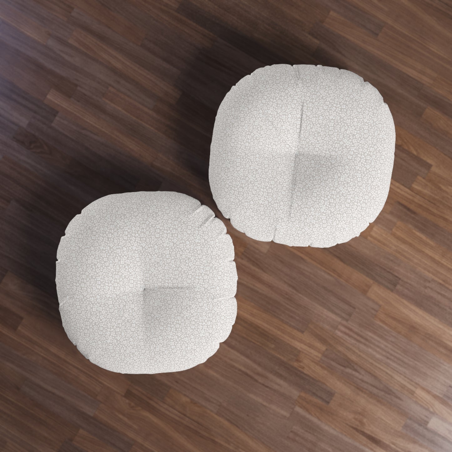 2 Corinthians 4:8-9 - Taupe - Round Floor Pillow