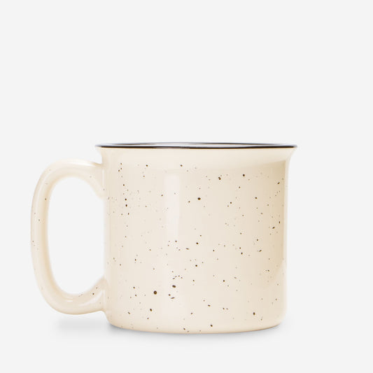 Hebrews 11:1- Ceramic Camp Mug Speckled Cream 13oz