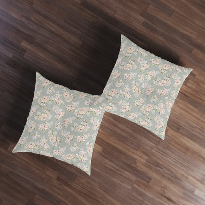 1 Corinthians 13:4-7 - Square Tufted Floor Pillow