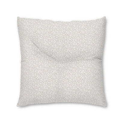2 Corinthians 4:8-9 - Taupe - Square Tufted Floor Pillow