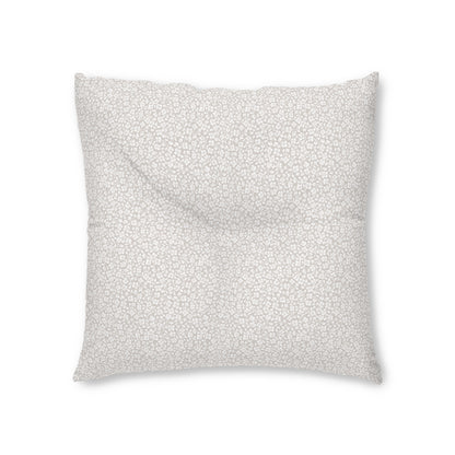 2 Corinthians 4:8-9 - Taupe - Square Tufted Floor Pillow
