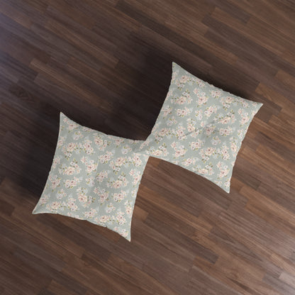 1 Corinthians 13:4-7 - Square Tufted Floor Pillow