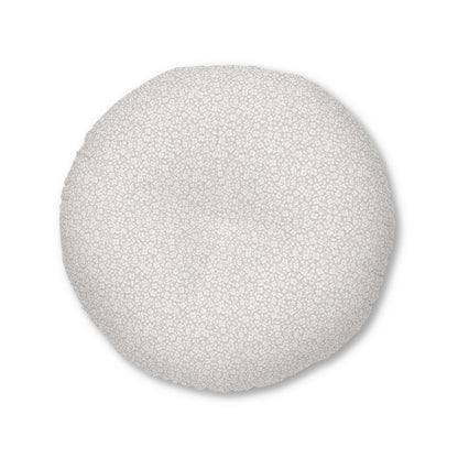 2 Corinthians 4:8-9 - Taupe - Round Floor Pillow