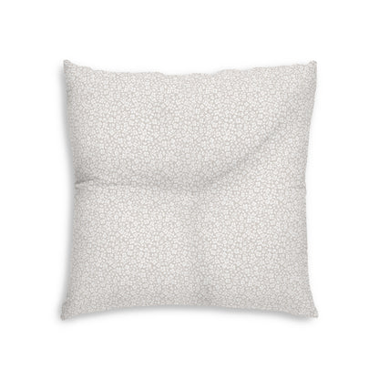 2 Corinthians 4:8-9 - Taupe - Square Tufted Floor Pillow