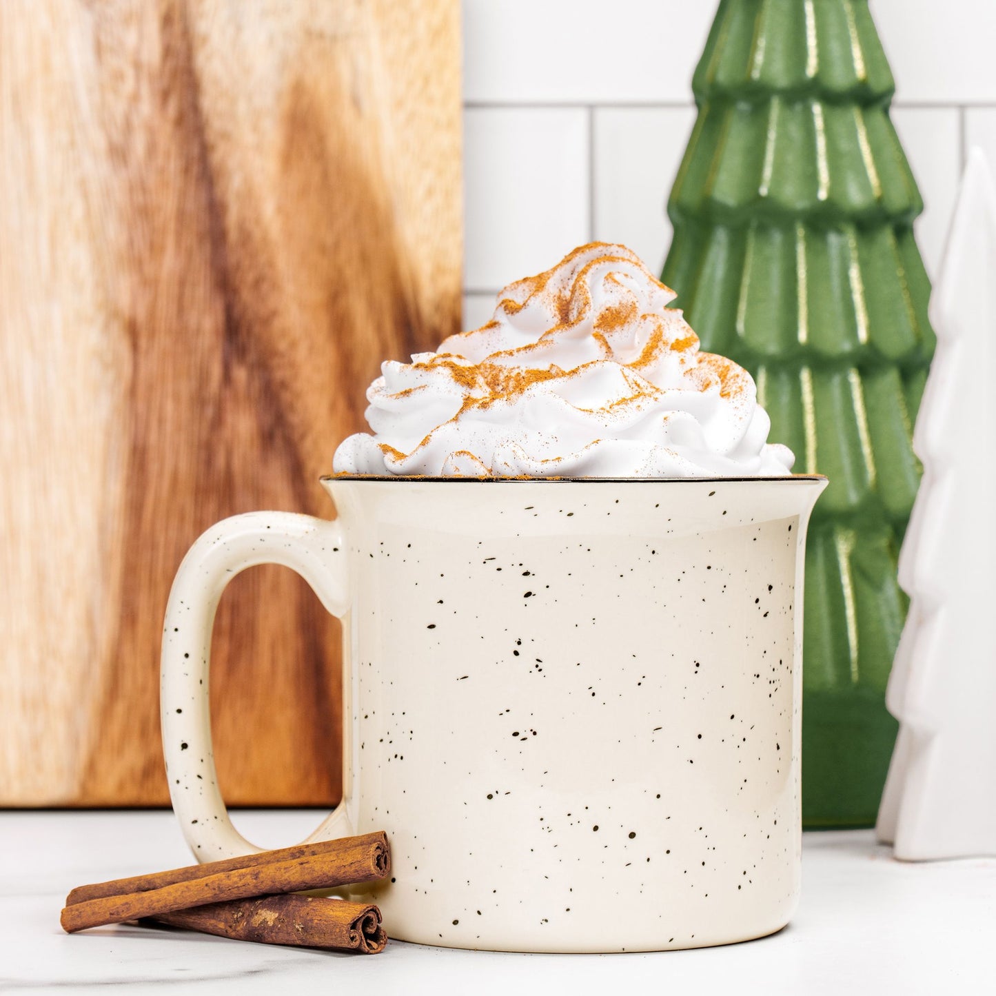 Hebrews 11:1- Ceramic Camp Mug Speckled Cream 13oz