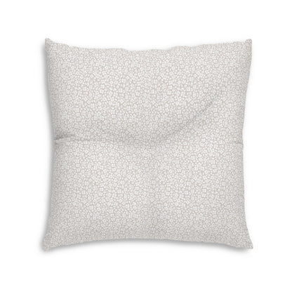 2 Corinthians 4:8-9 - Taupe - Square Tufted Floor Pillow