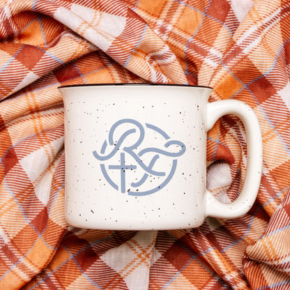 2 Corinthians 4:8-9 - Ceramic Camp Mug Speckled Cream 13oz