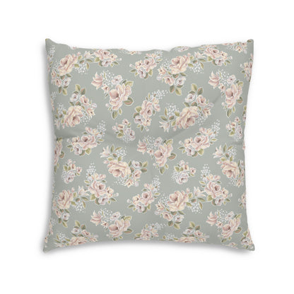 1 Corinthians 13:4-7 - Square Tufted Floor Pillow