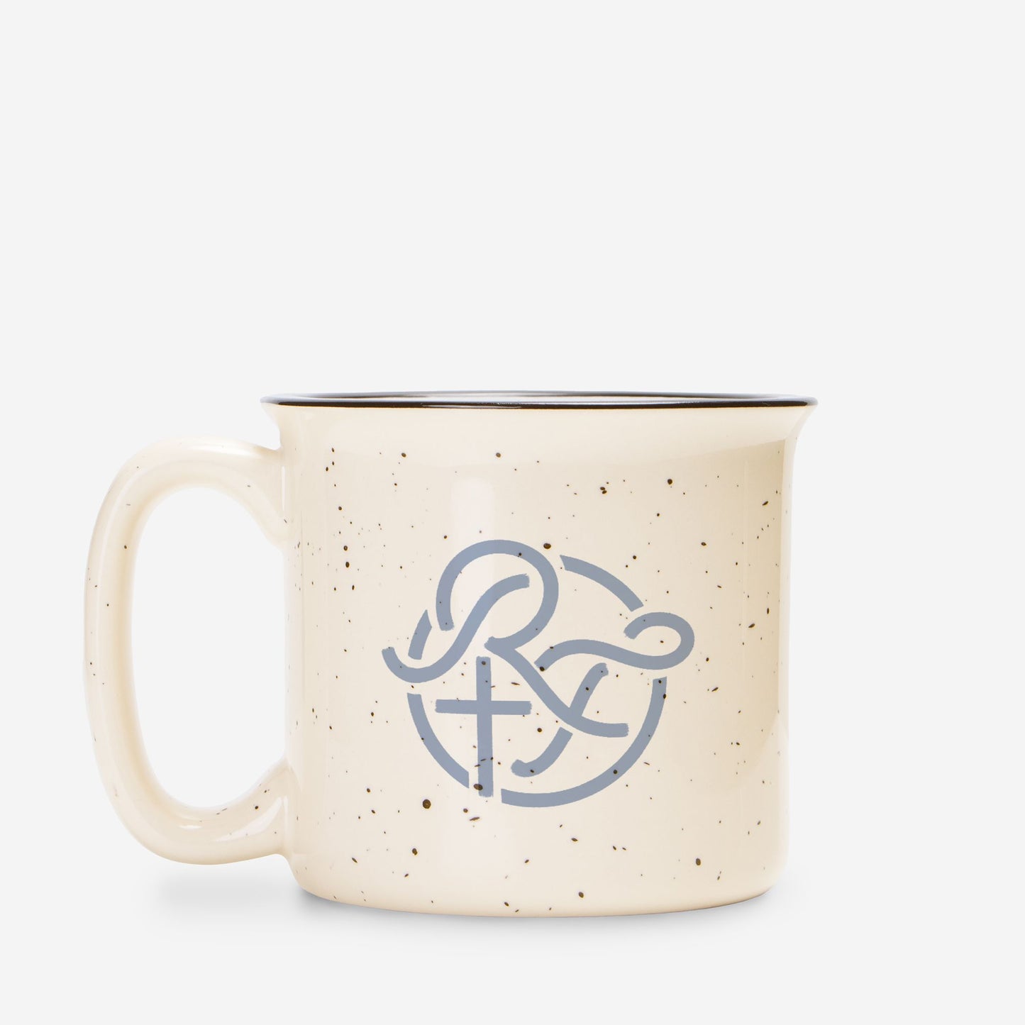 2 Corinthians 4:8-9 - Ceramic Camp Mug Speckled Cream 13oz