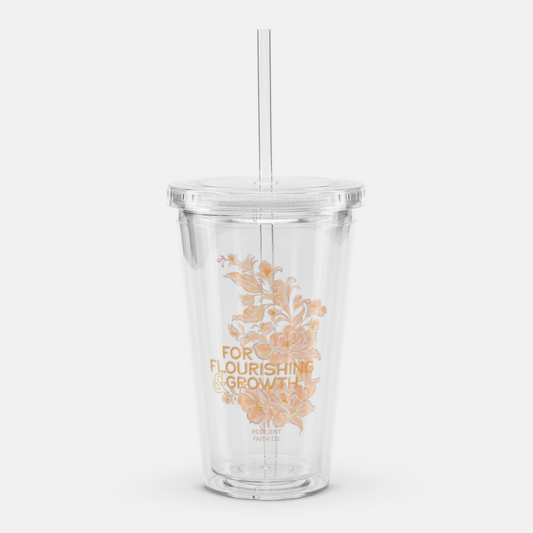 Clear Straw Tumbler